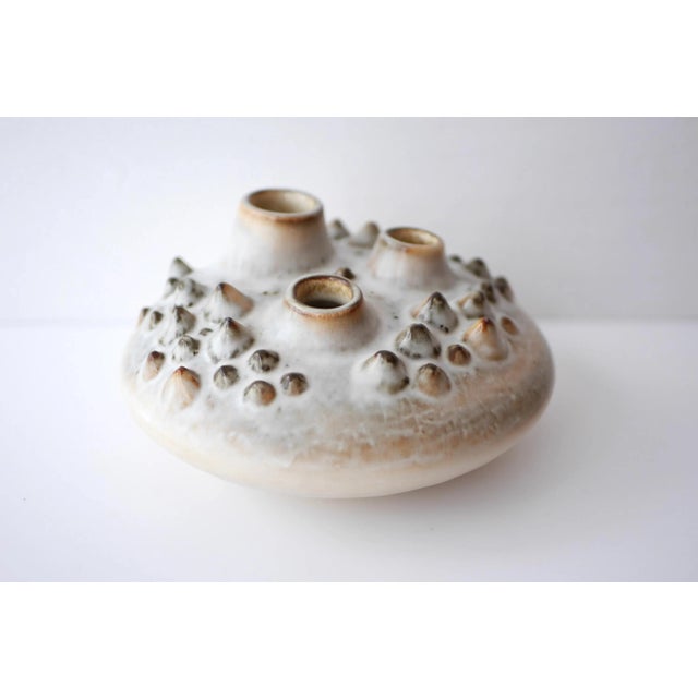 A beautifully vintage 60s organic vase, that is reminiscent of a sea urchin. Made by the talented Einar Johansen for...