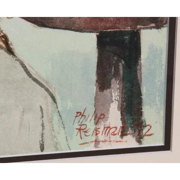 Portrait of a Man in Glasses Reisman, Philip Year: 1972 Watercolor, signed and dated lower right Size: 27 in. x 18.5 in....