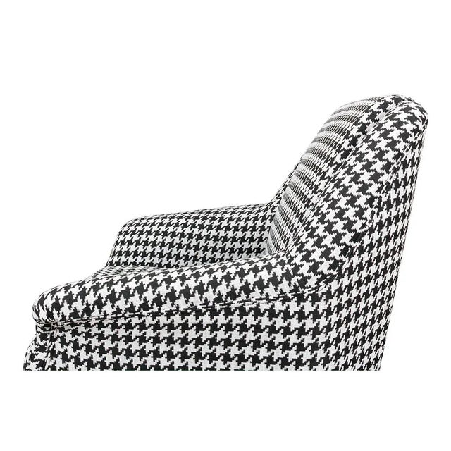 Mid-Century Modern Mid Century Style Houndstooth Armchair For Sale - Image 3 of 9