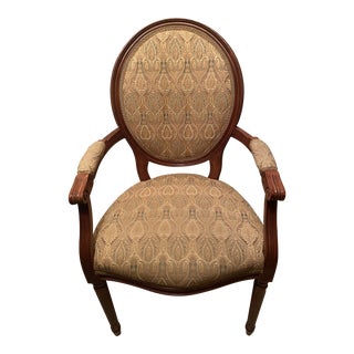 Vintage Statesville Seating Company Upholstered Armchair. For Sale