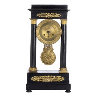 Napoleon III Portico Clock, 19th Century For Sale