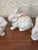 Vintage Trio of White Bunny Rabbits For Sale - Image 4 of 9