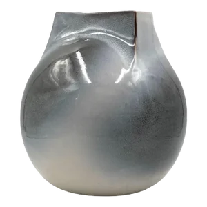 Mid-Century Modern Spherical Gres Vase, Franco Bucci Italy Ca. 1970