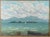 American Mid 20th Century Original Signed Thomas Kurringer "Sailboats on a Lake" Oil Painting For Sale - Image 3 of 5