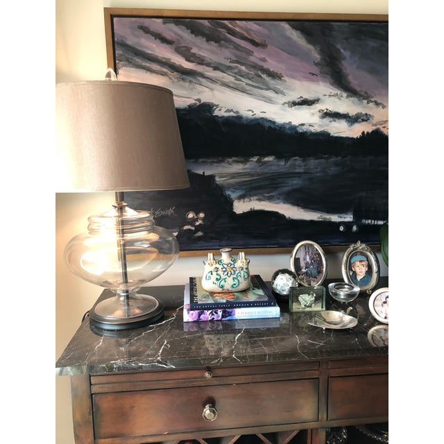 Vintage Italian Caltagirone Majolica Ceramic Floral Vase For Sale - Image 10 of 10