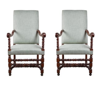 19th Century Hall Chairs - A Pair For Sale