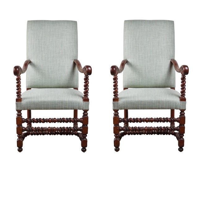 19th Century Hall Chairs - A Pair For Sale