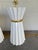 Currey & Company Currey & Co Cinched White Lacquer Lamps - Pair. For Sale - Image 4 of 6