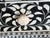 Aditya Handicrafts Indian Black & White Floral Bone Inlay Two-Drawer Console Table, 2021 For Sale - Image 9 of 12