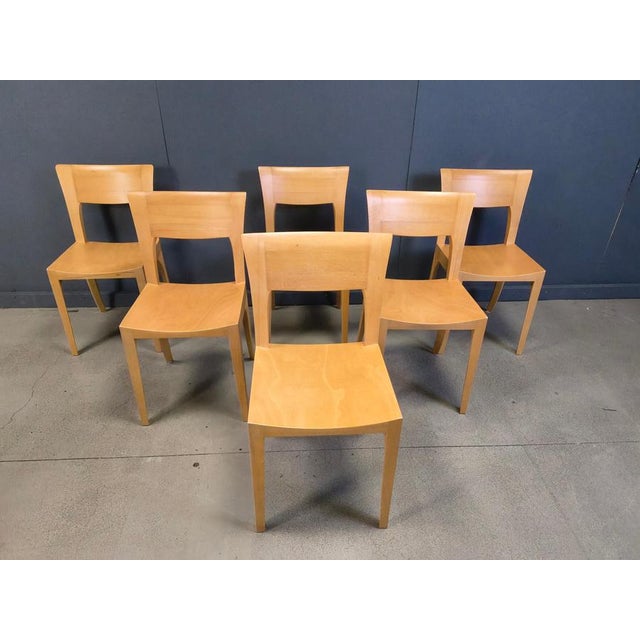 Vintage Oak Dining Chairs, Belgium, 1980s, Set of 6 For Sale - Image 14 of 16