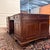Brown English Partner Desk with Green Leather For Sale - Image 8 of 18