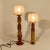 Italian Sculptural Cocoon Table Lamps, 1970s, Set of 2 For Sale - Image 6 of 15