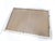 This Chinese Export giltwood mirror has a brass hanger at the top and hangs horizontally. It is 19"H x 28"L and the bronze...