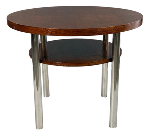 Functionalist Round Coffee Table from Kovona, 1940s