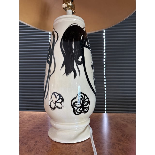 1970s Peter Keil Original Abstract Lamp and Shade Painting For Sale In Atlanta - Image 6 of 7