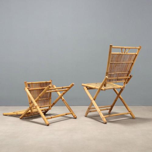 Bamboo Chairs, 1960s, Set of 4 For Sale - Image 9 of 10