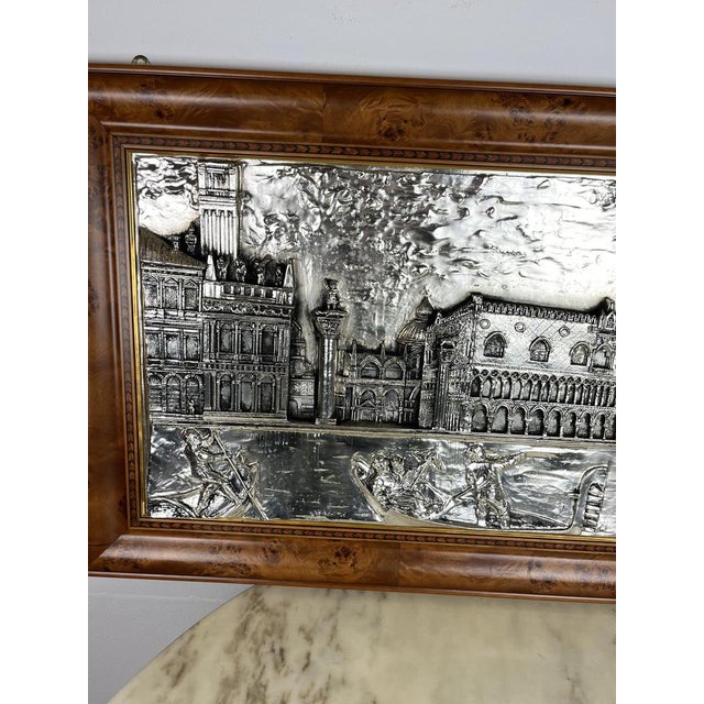 Large Silver Bas Relief of St. Mark's Square, Venice, 1980s For Sale - Image 4 of 18