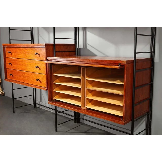 Scandinavian Wooden Bookshelf, 1960s For Sale - Image 17 of 18