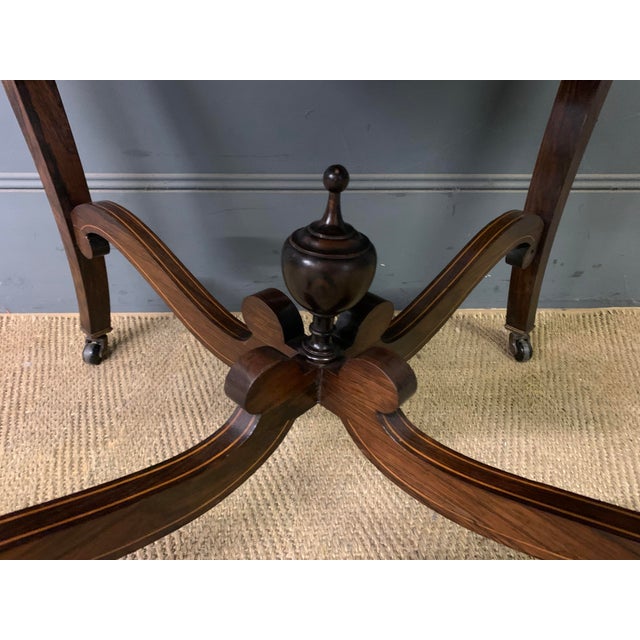 Inlaid Rosewood Occasional Table, 1900 For Sale - Image 6 of 12