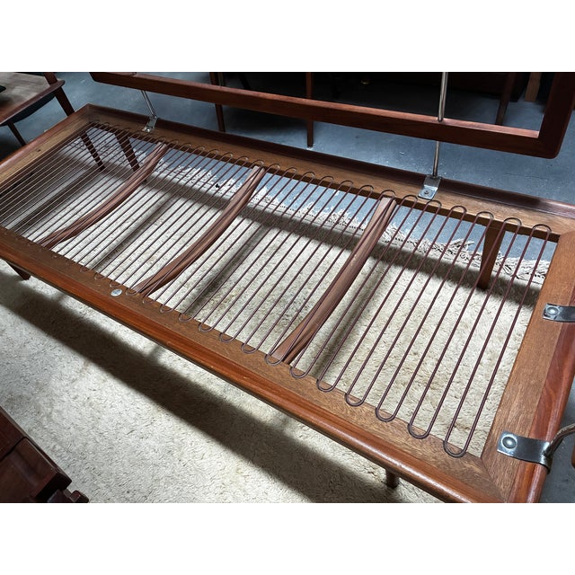 Vintage Danish MCM Peter Hvidt Minerva Sectional Sofa End Corner Table--3 Piece Set For Sale - Image 17 of 17