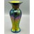 Abstract Lundberg Studios Abstract Art Glass Midnight Petite Vase 2004 Signed Certificate For Sale - Image 3 of 8