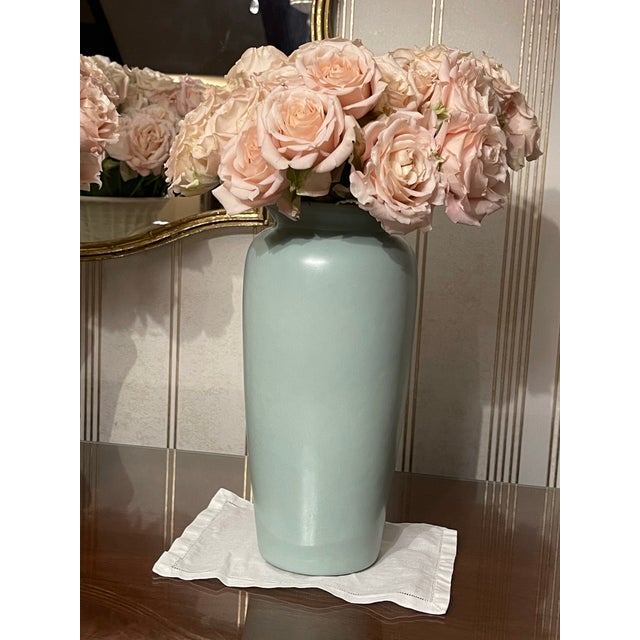 Vintage Harris Seafoam Green Vase For Sale - Image 9 of 10