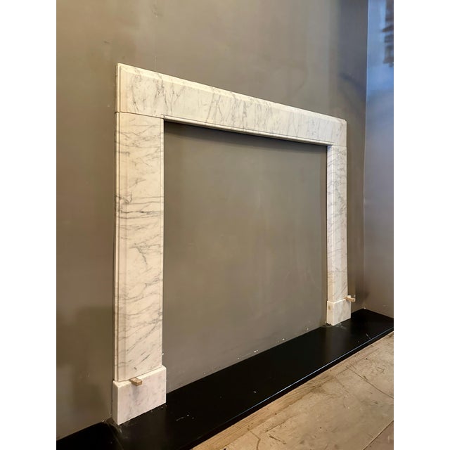 Antique Georgian Style Calacatta Marble Fireplace, 1860 For Sale - Image 10 of 11