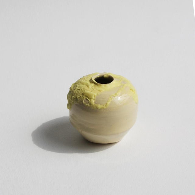 Yellow Mini Yellow Vase by Anja Marschal For Sale - Image 8 of 8