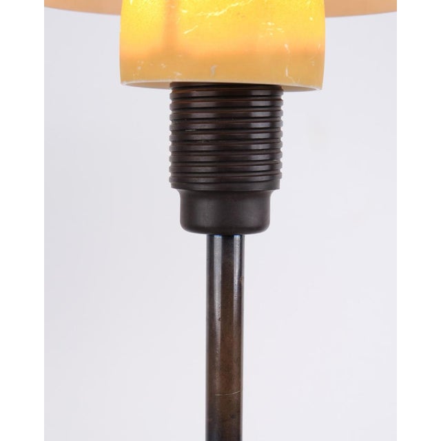 Metal Table Lamp with Yellow Metal Top Shade by Poul Henningsen for Louis Poulsen, 1930s For Sale - Image 7 of 10