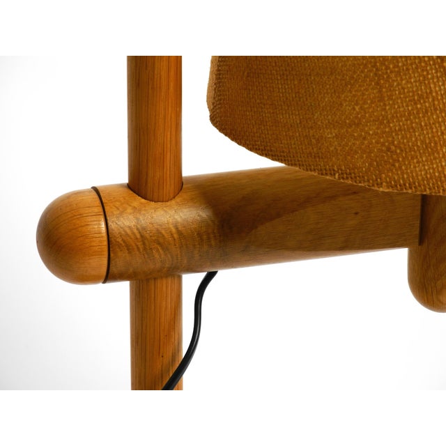 Oak Table Lamp with Height-Adjustable Shade from Temde, 1960s For Sale - Image 14 of 18