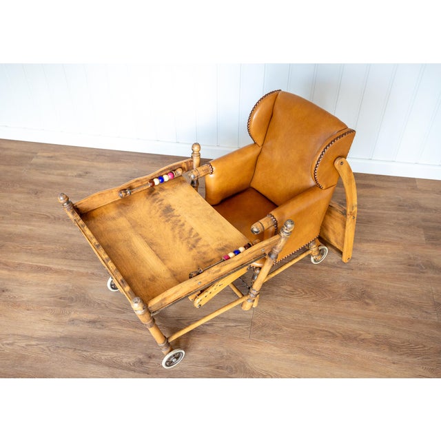 Mid-Century Modern Childrens Metamorphic Highchair Buggy Early Learner, 1930s For Sale - Image 14 of 18