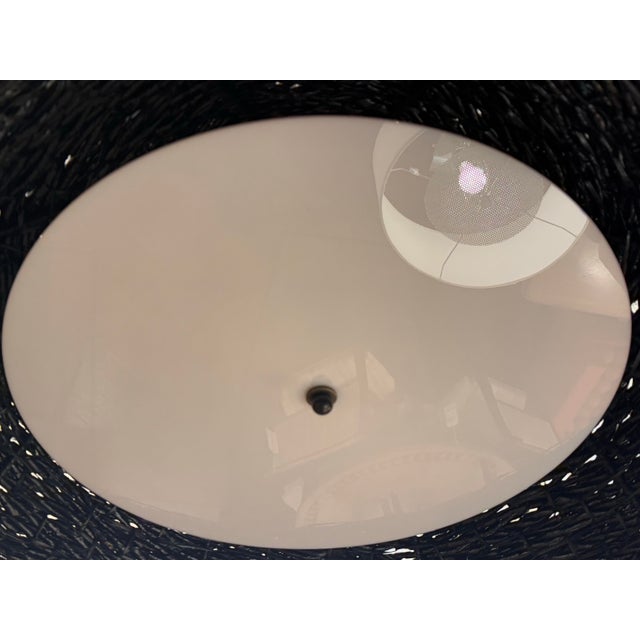 West Elm Contemporary Woven Dome Pendant Light For Sale In San Francisco - Image 6 of 12