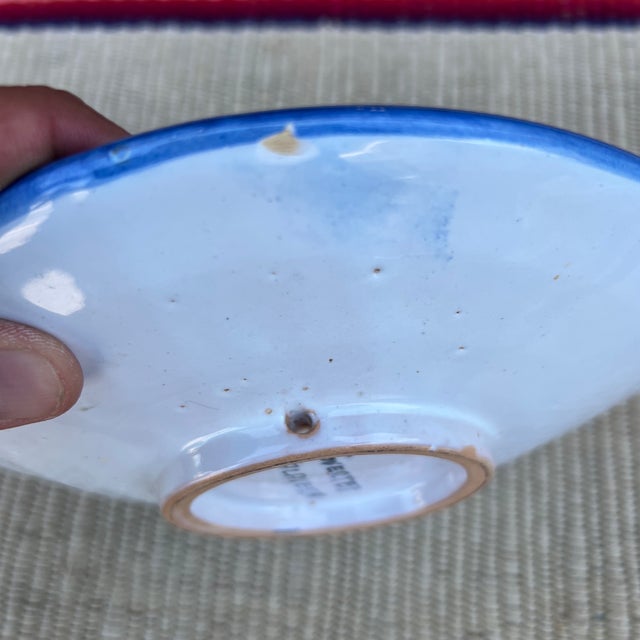 Vintage Guertes Talavera Polychrome Decorated Plate, Spain, Circa 1970's For Sale - Image 10 of 12