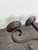 Brown Three-Light Wrought Iron Wall Sconces, Set of 2 For Sale - Image 8 of 9