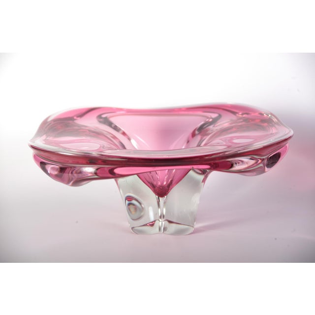 Glass Glass Vase and Bowl by Josef Hospodka for Sklarny Chribska, Czech, 1960s, Set of 5 For Sale - Image 7 of 12