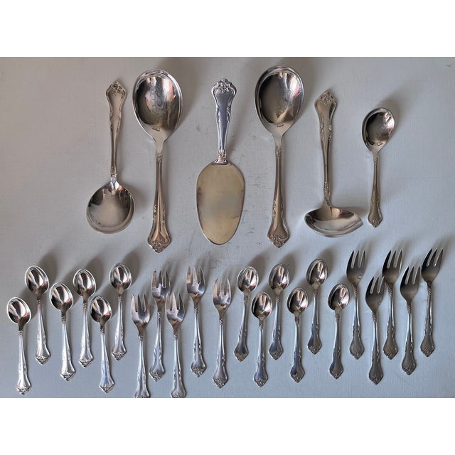 Silver 1960's Danish Cohr 'Alta' Silver-Plated Flatware-Service 12-Storage Box For Sale - Image 8 of 9
