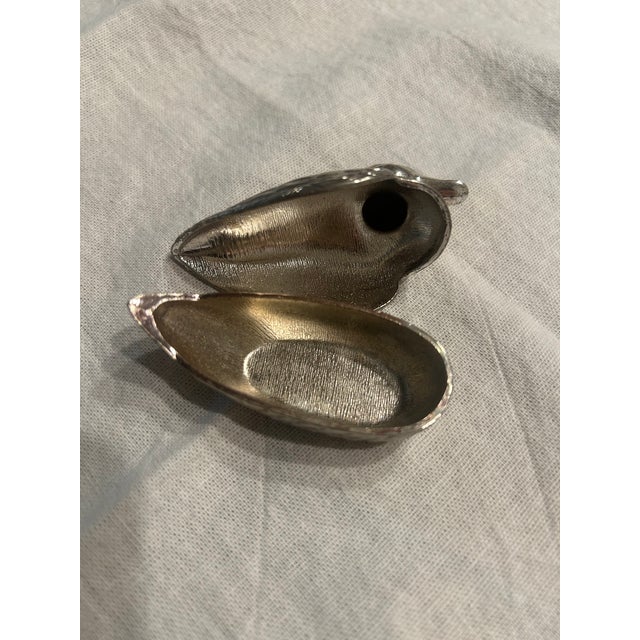 Mid 20th Century Vintage Hollywood Regency Swan With Detach Swan Ornament For Sale - Image 5 of 12