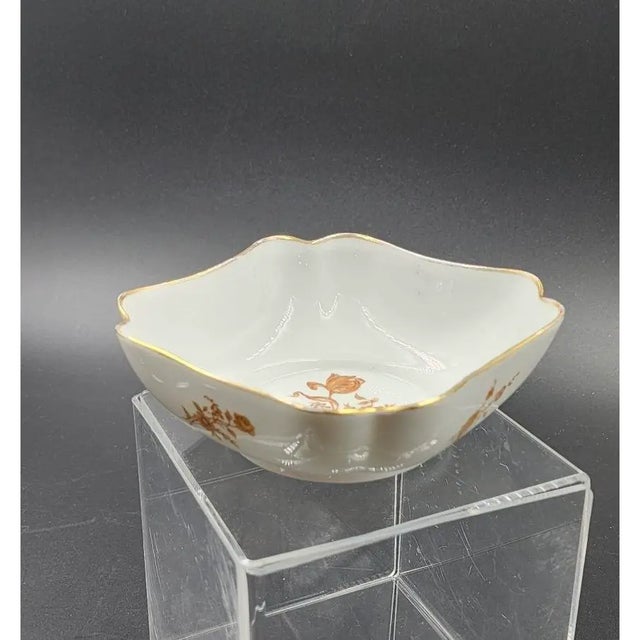 Hollywood Regency Mid 20th Century French Limoges Trinket Square Dish For Sale - Image 3 of 18
