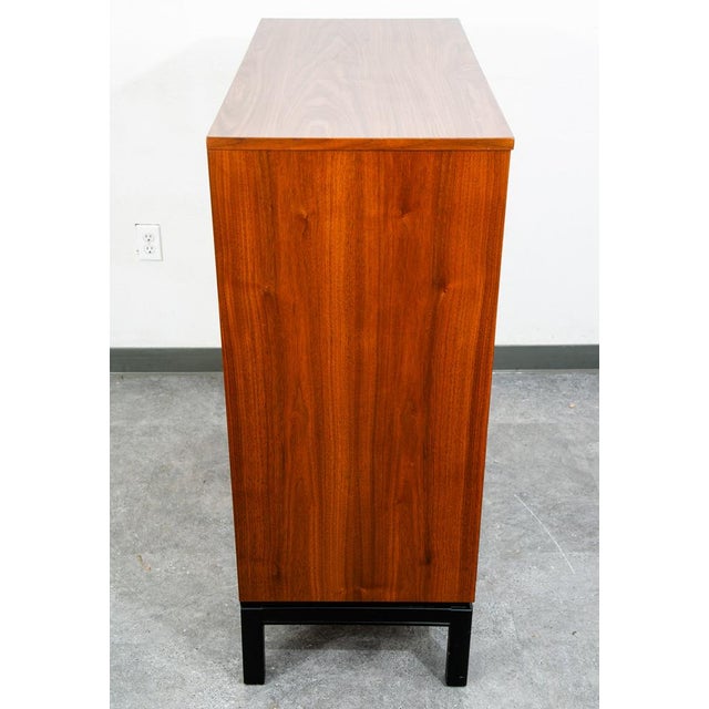 Mid Century Modern Highboy Dresser Dixie 5 Drawer Vintage Walnut Danish Drexel For Sale In Sacramento - Image 6 of 12