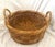 Rustic European Rustic European Woven Rattan/Wicker Gathering Basket For Sale - Image 3 of 5