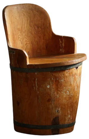 Mid 20th Century Wabi Sabi Pine Stump Chair by a Swedish Cabinetmaker, 1950s