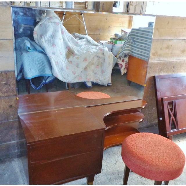 Midcentury Modern Mahogany Makeup Vanity Chairish