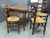 Textile Set of 4 Antique French Provincial Ladderback Dining Chairs | Louis XV Style Rush Seat For Sale - Image 7 of 10