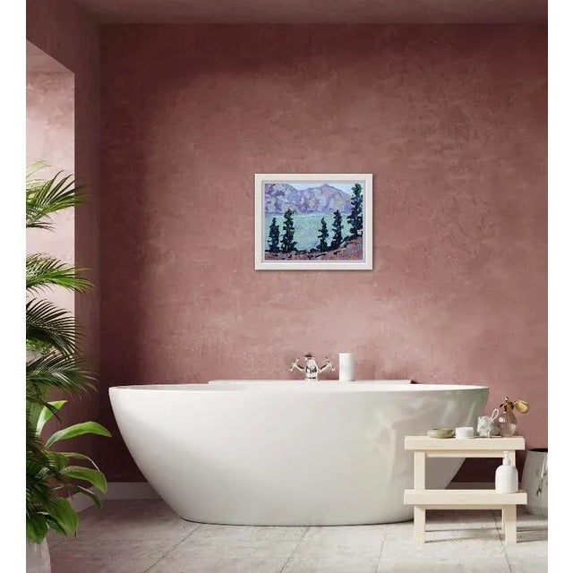 Secret Lake, Modern Impressionist Oil Painting For Sale - Image 4 of 8