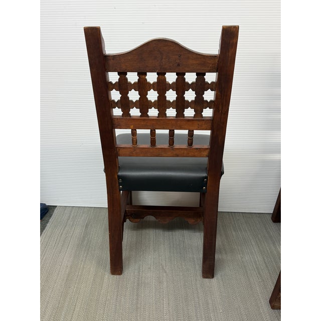 Moorish Revival Carved Dining Chairs, Set of Six For Sale - Image 11 of 16