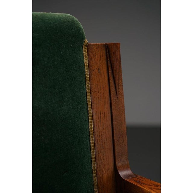 Brown Amsterdam School Desk Chair, 1920s For Sale - Image 8 of 15