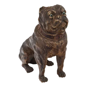 English Mastiff Polychrome Sculpture