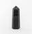 Group of Three Mineral Specimens, comprising: black and red granite obelisk, desert rose selenite, and Shiva Lingam stone....