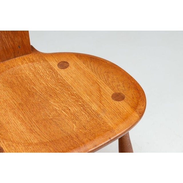 Vintage Scandinavian Dining Chairs in Oak, Sweden, 1960, Set of 4 For Sale - Image 10 of 14