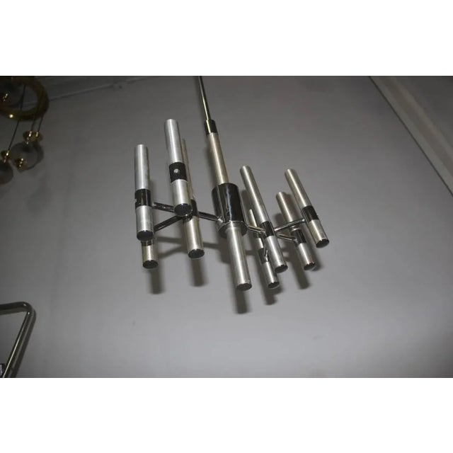 Contemporary Minimalist Chandelier, 1970s For Sale - Image 3 of 10